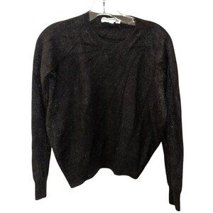 inez de la fressange uniqlo 100% CASHMERE black crew neck sweater L